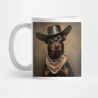 Cowboy Dog - Doberman Pinscher Mug